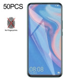 50 PCS Non-Full Matte Frosted Tempered Glass Film for Huawei Y9 Prime(2019) / P Smart Z, No Retail Package